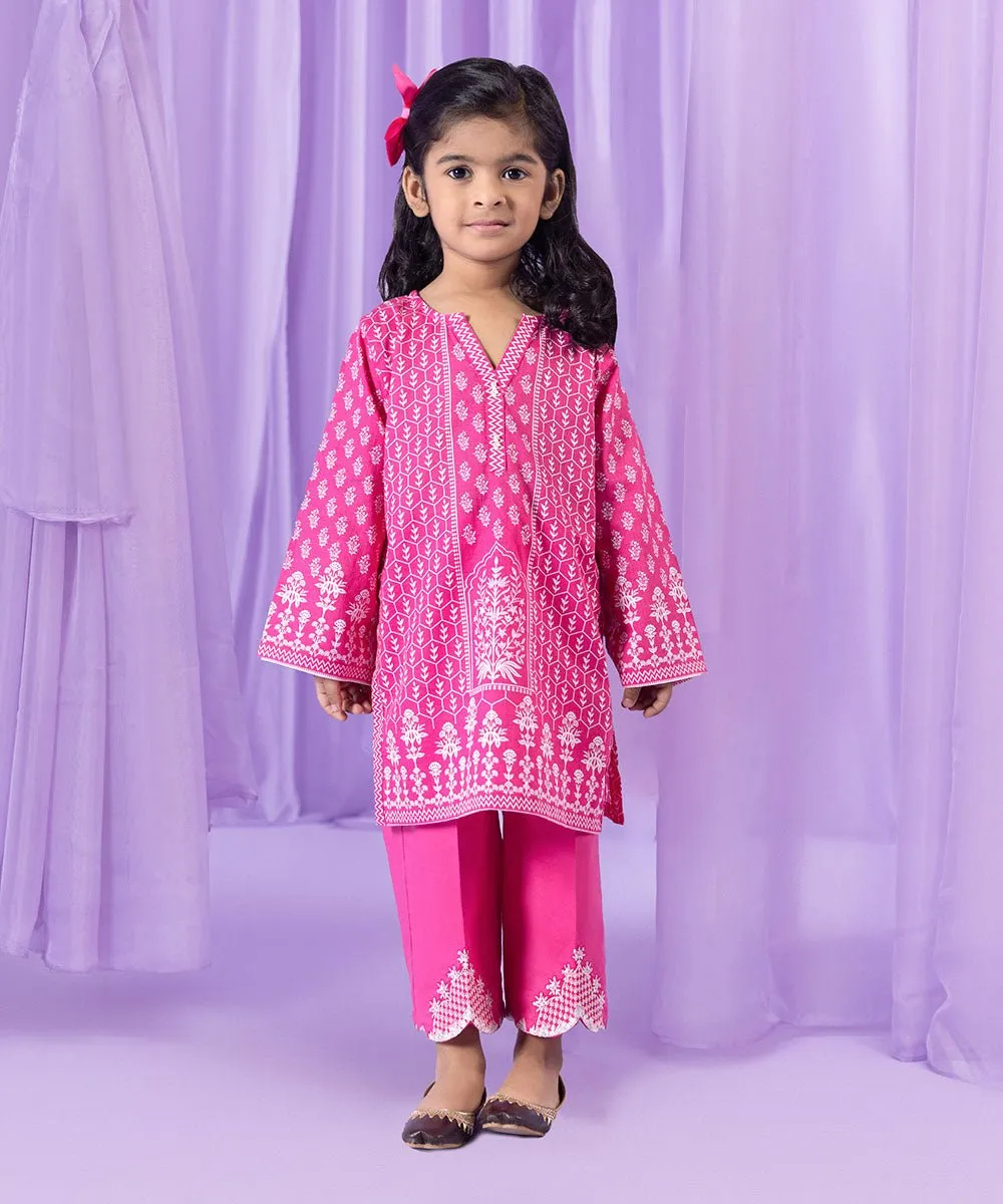 2 Piece - Embroidered Dobby Suit