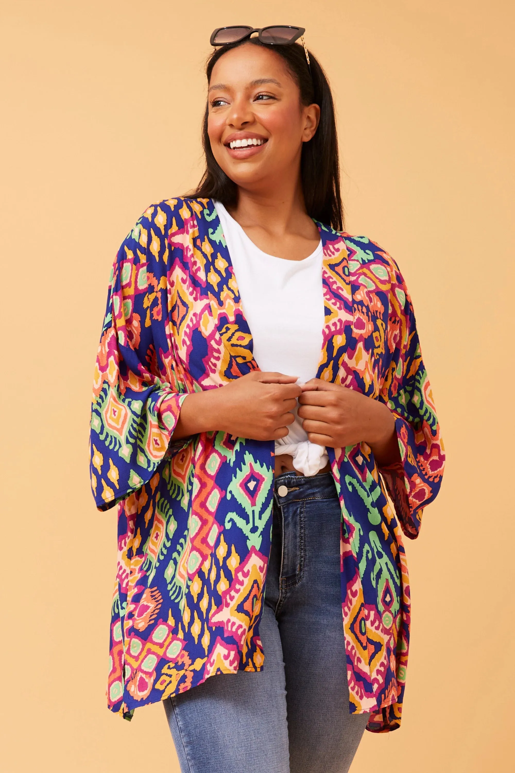 3/4slv. kimono (c518174)