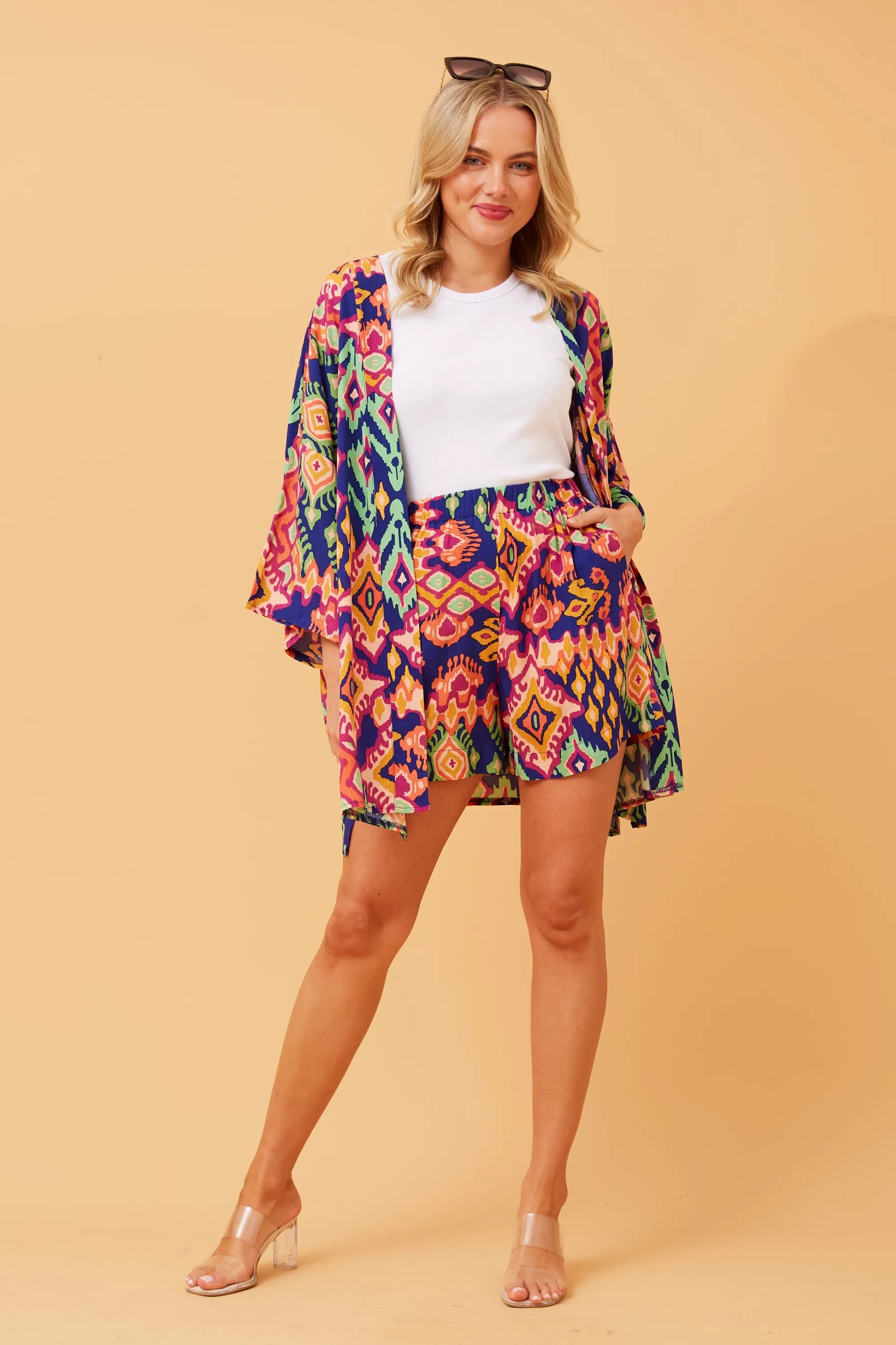 3/4slv. kimono (c518174)