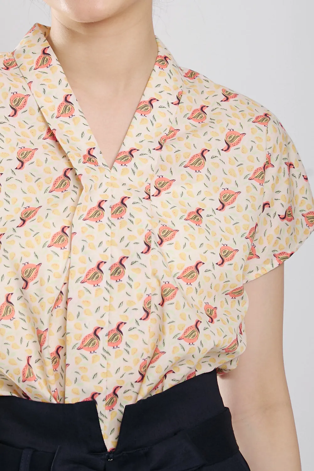 Addie Kimono Neckline Top Animal Print