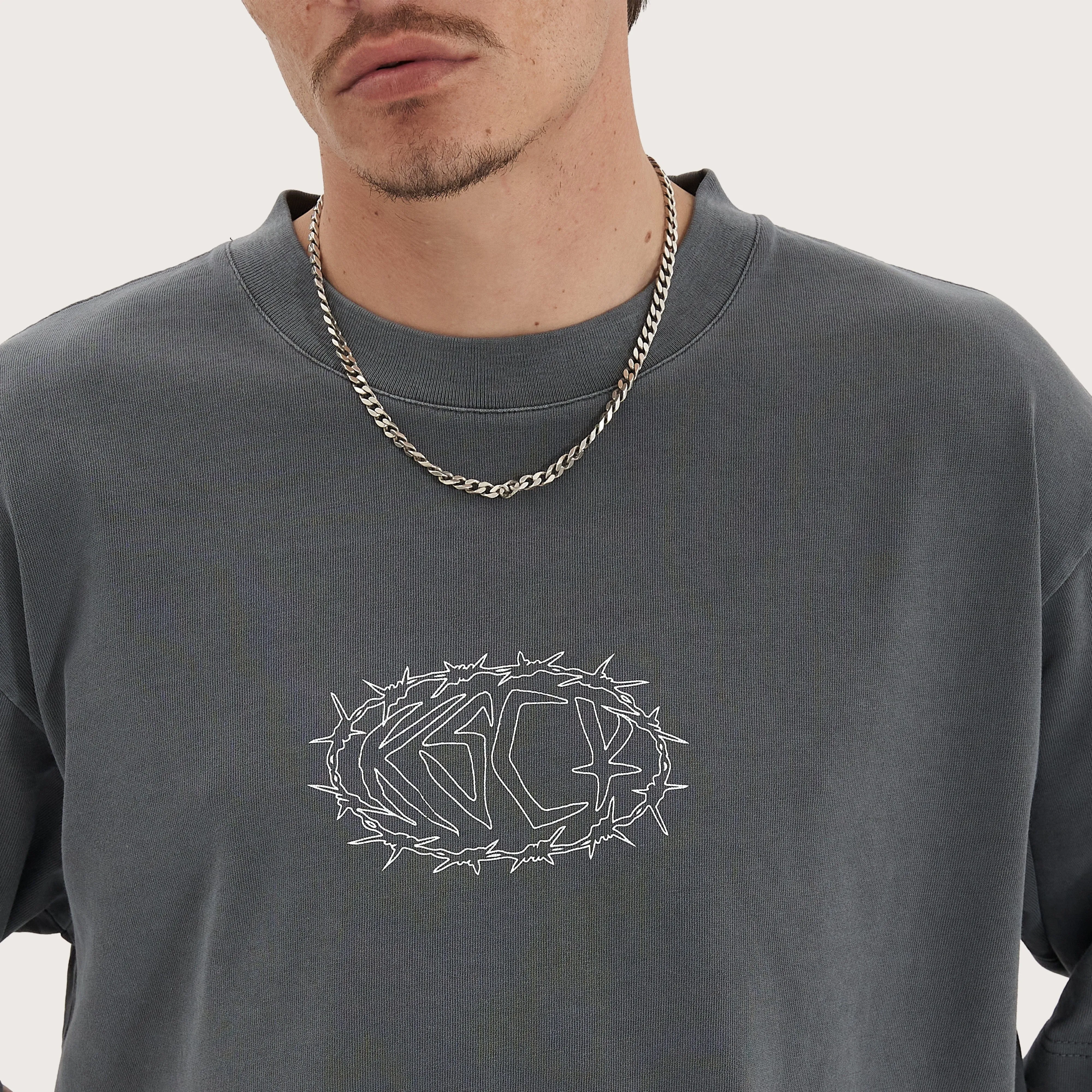 Adrift Oversized Tee Pigment Charcoal