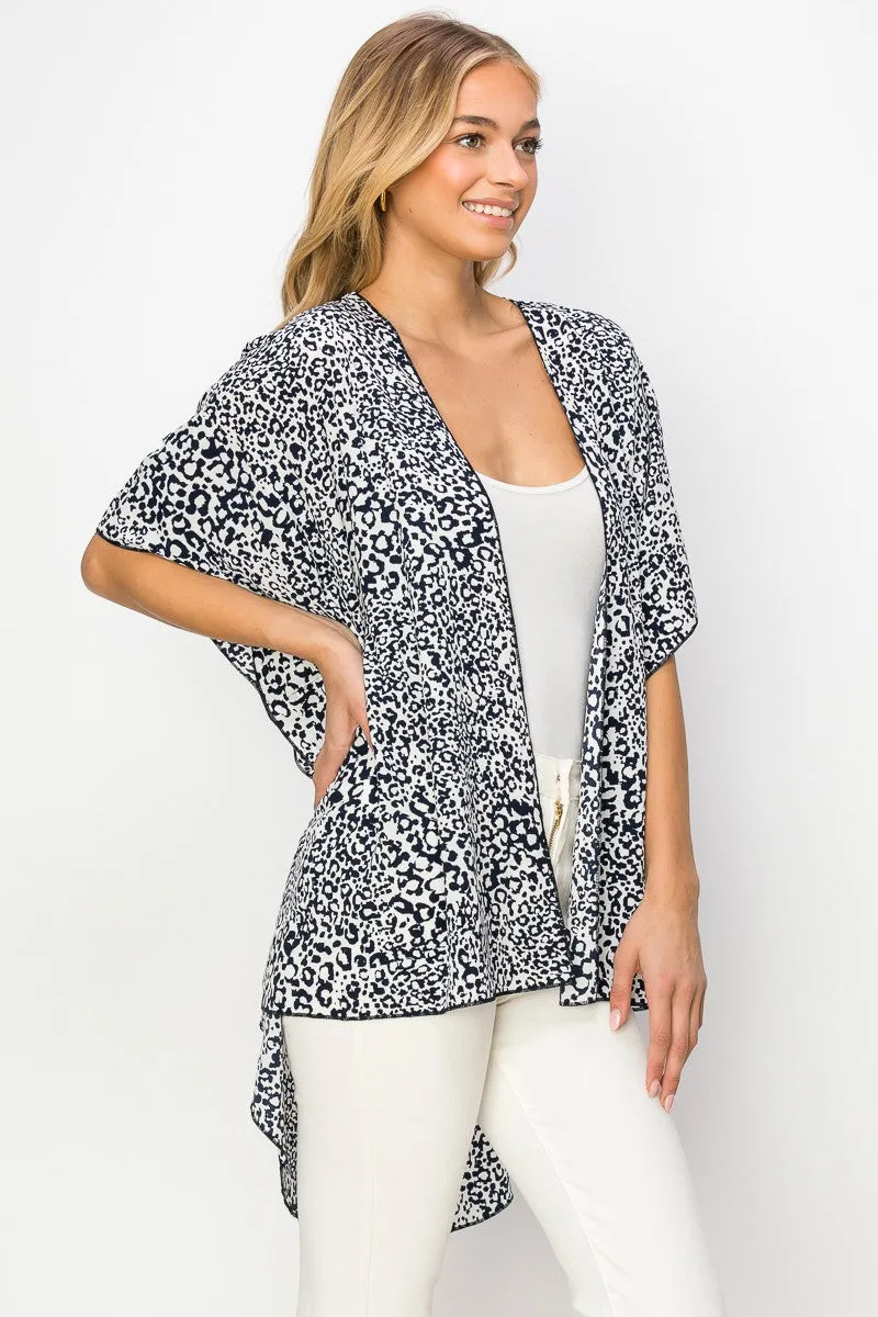 ANNIMAL PRINTED KIMONO CASUAL CARDIGAN