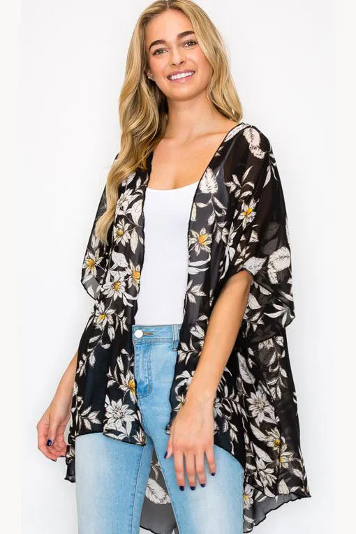 ANNIMAL PRINTED KIMONO CASUAL CARDIGAN