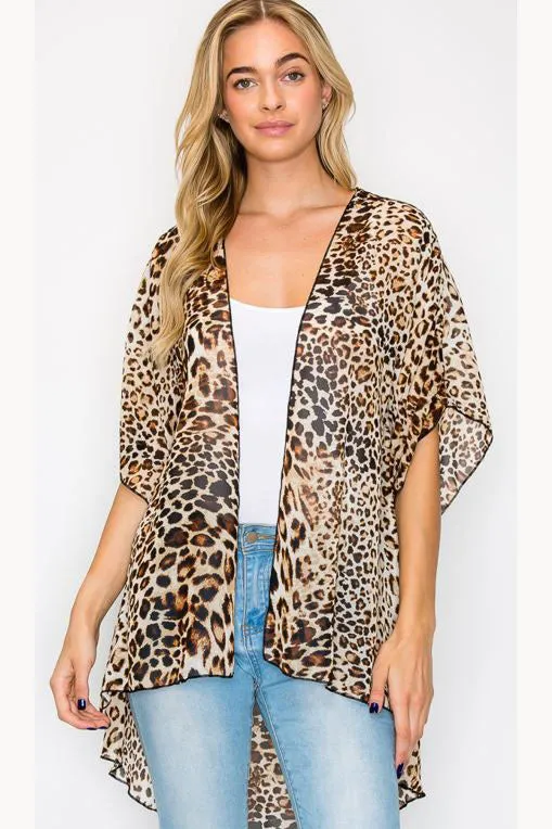ANNIMAL PRINTED KIMONO CASUAL CARDIGAN