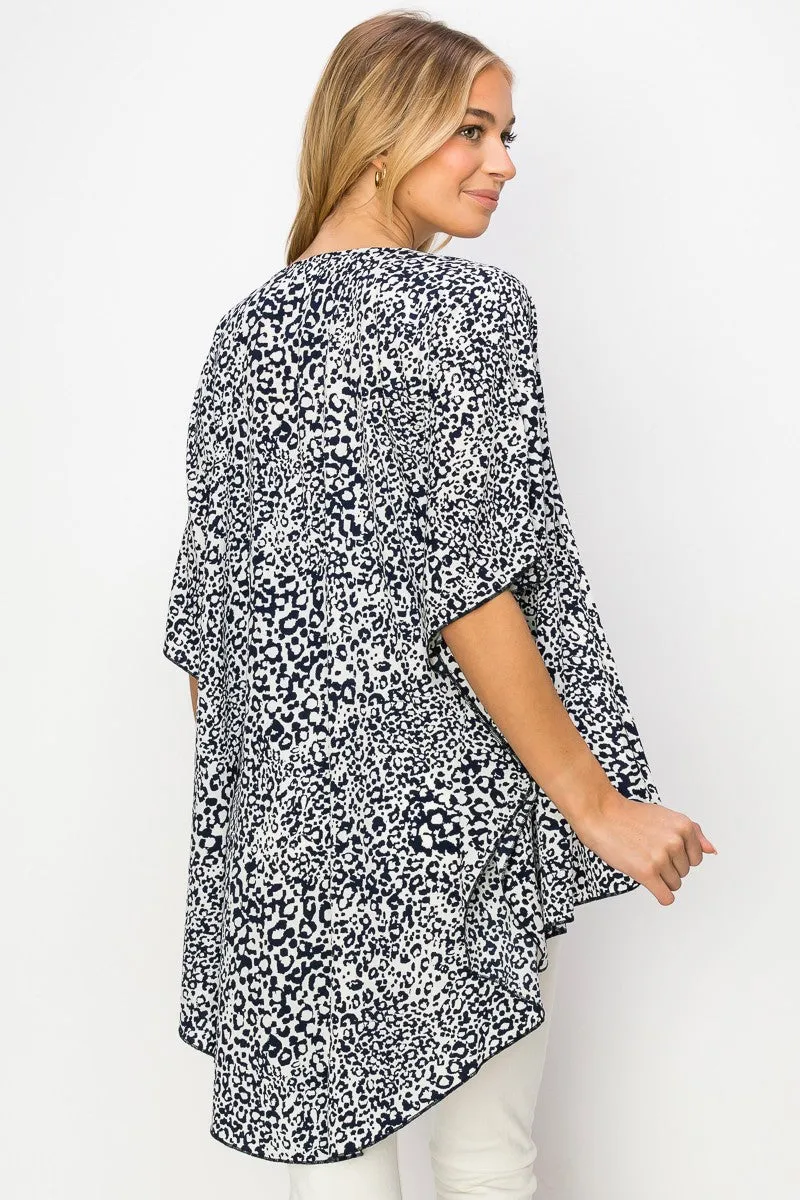 ANNIMAL PRINTED KIMONO CASUAL CARDIGAN