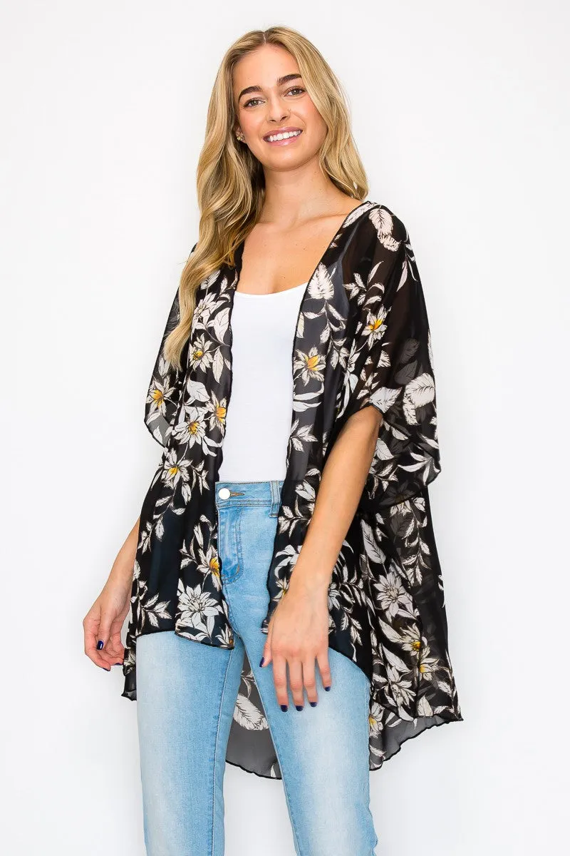 ANNIMAL PRINTED KIMONO CASUAL CARDIGAN
