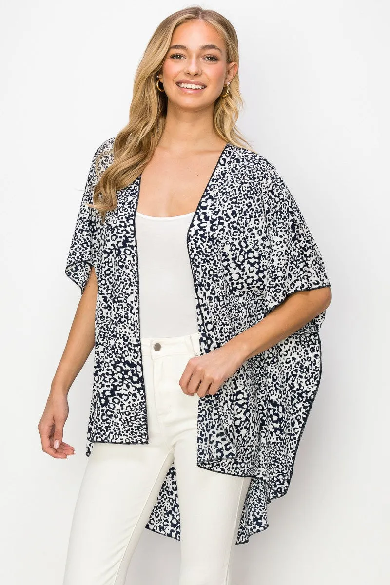 ANNIMAL PRINTED KIMONO CASUAL CARDIGAN