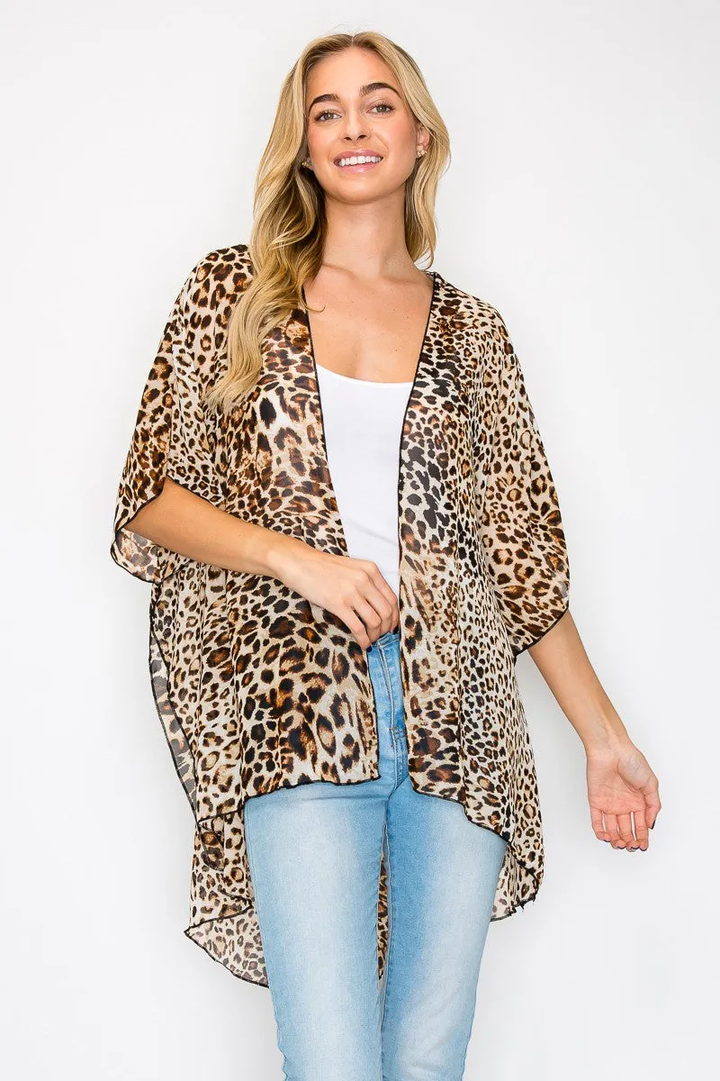 ANNIMAL PRINTED KIMONO CASUAL CARDIGAN