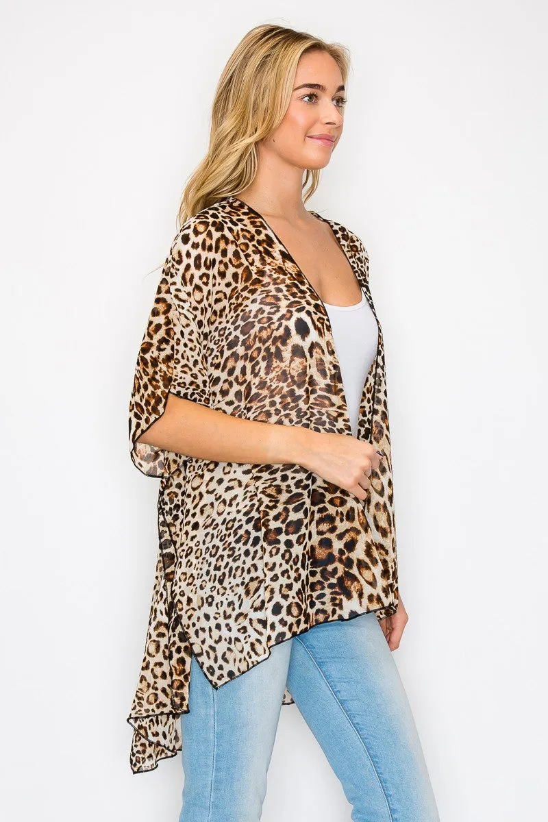 ANNIMAL PRINTED KIMONO CASUAL CARDIGAN