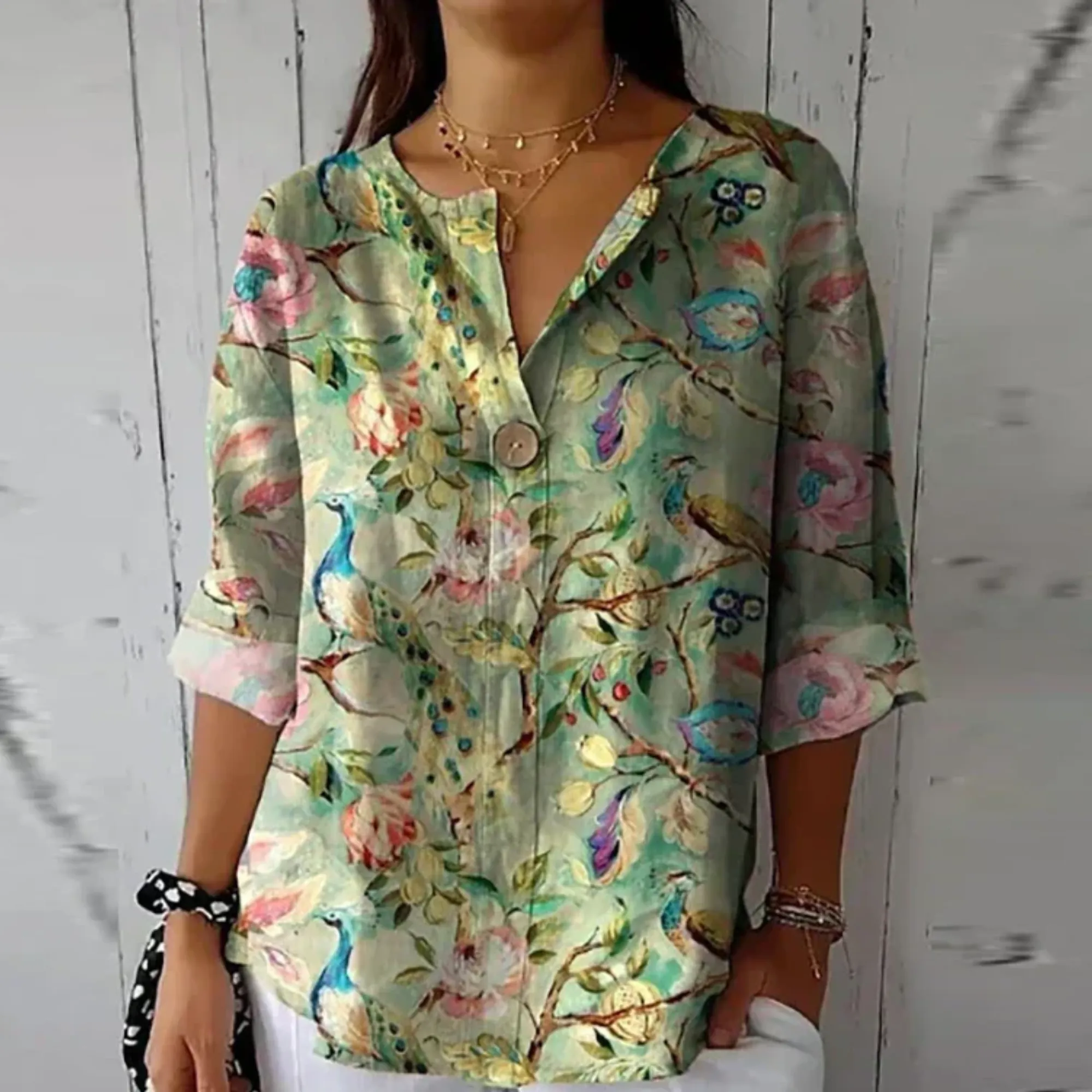 Arlene™ | Elegant Floral Print Top