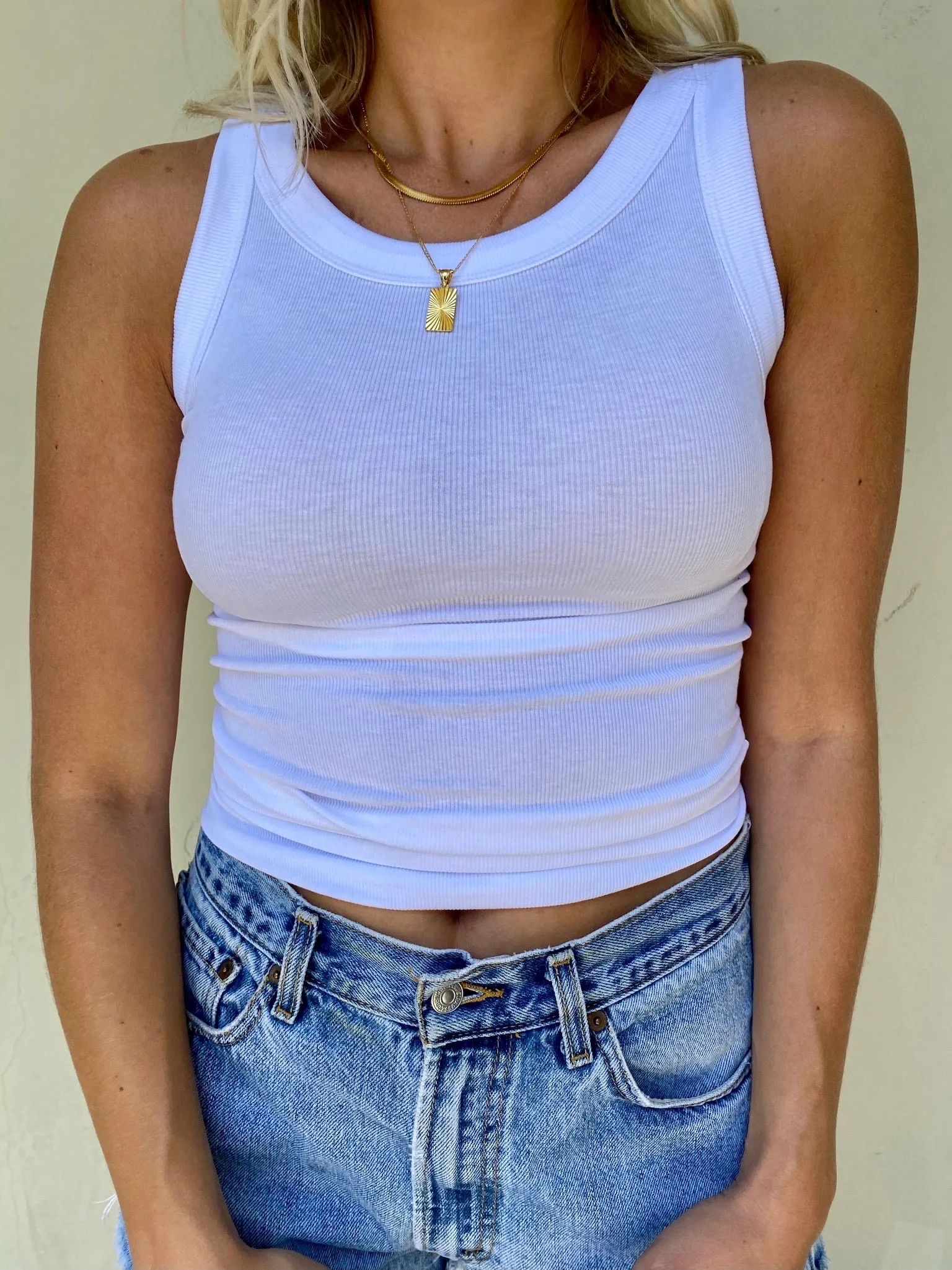 Back to Basics Tank in White