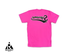 Backwards Tee "Fuchsia"