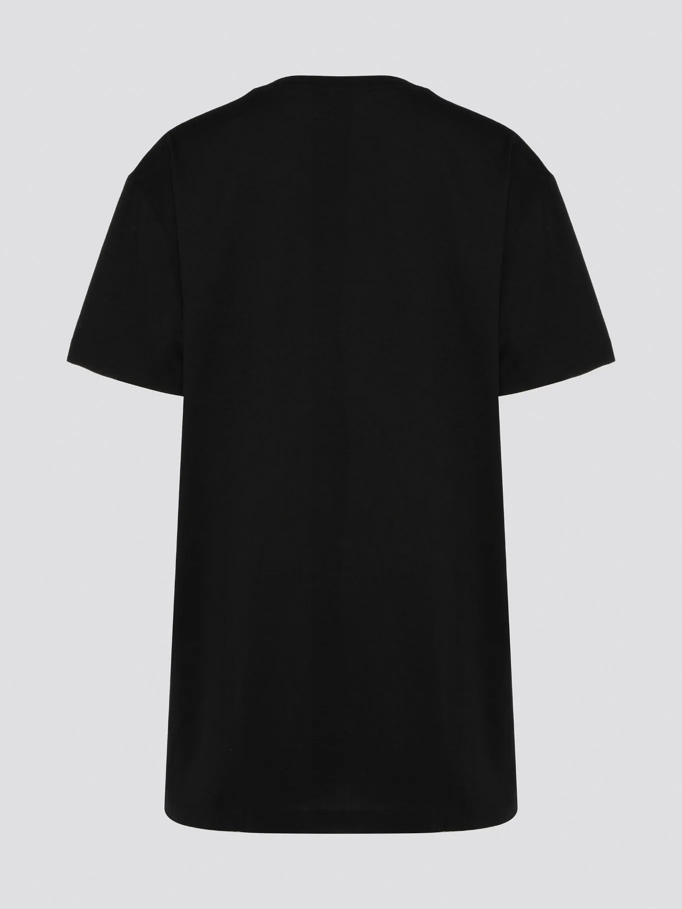 Black Logo Print Oversized T-Shirt