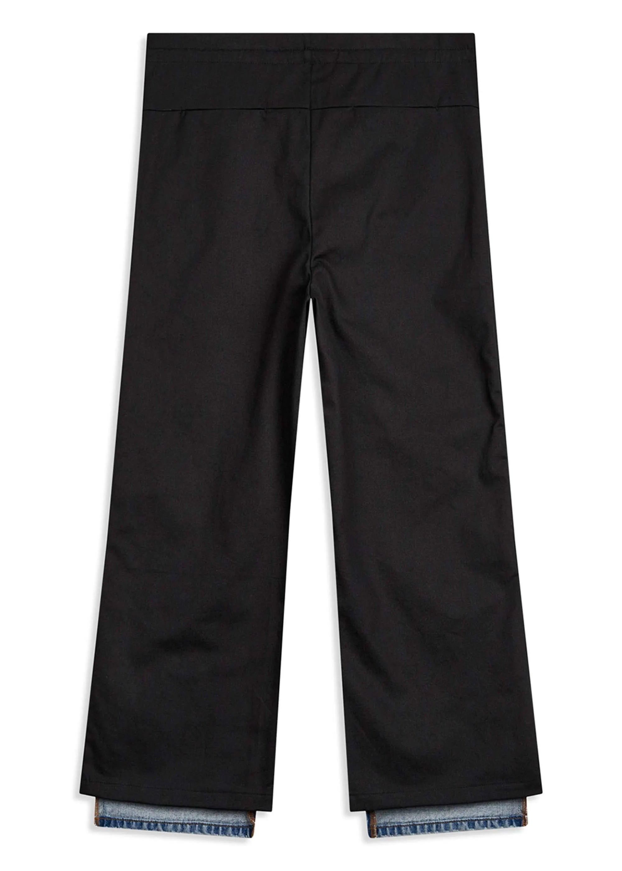 Blue and Black Combination Jeans