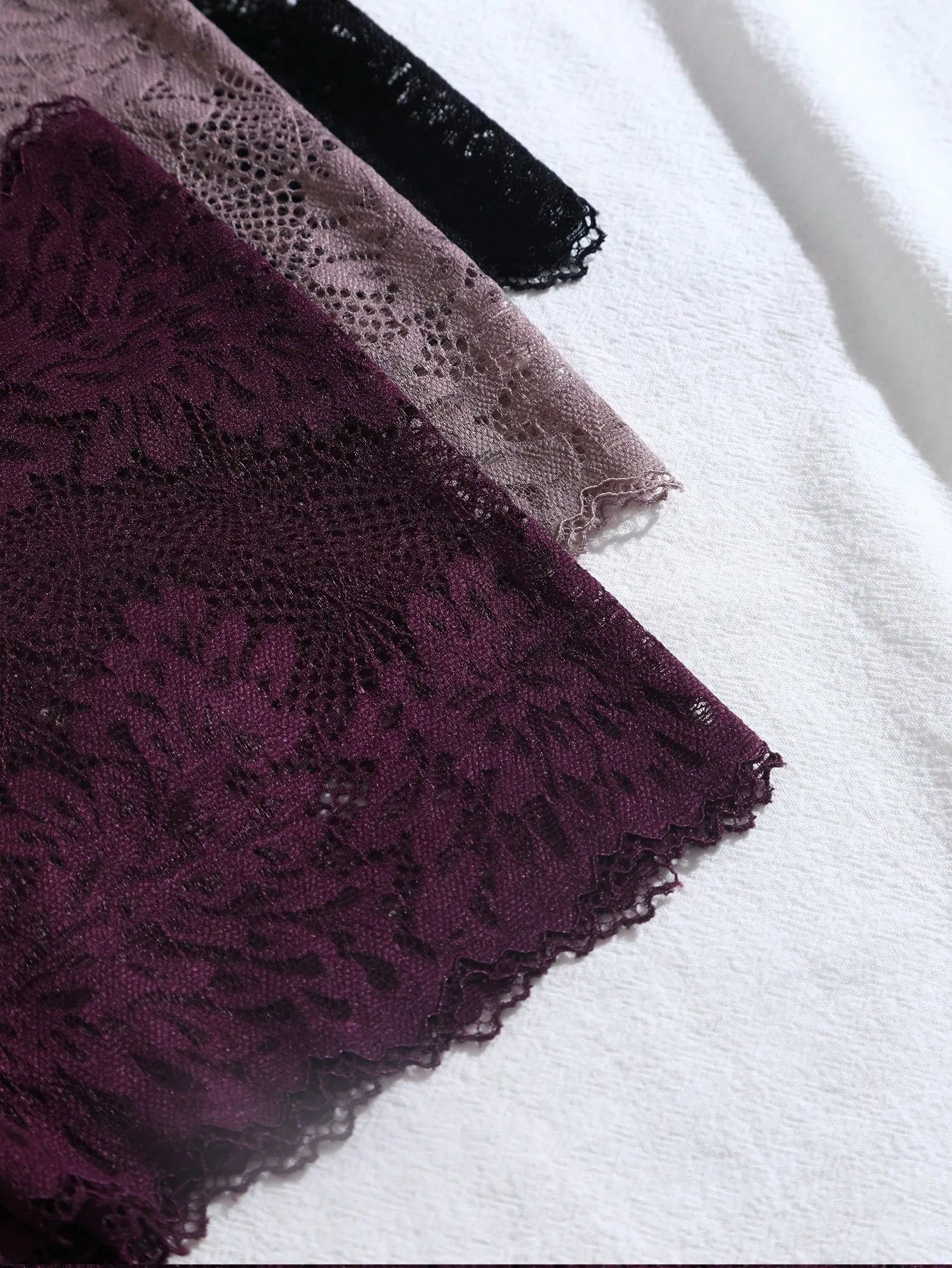 Bragas románticas con lazo y encaje floral - Cherry Vibes