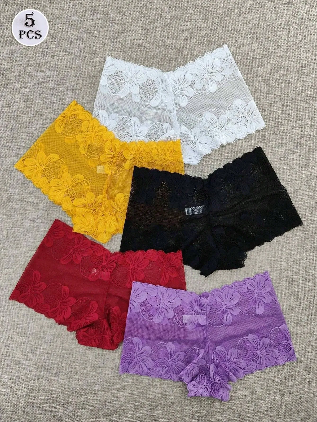 Bragas Sexy de Encaje en Cherry Vibes para Mujeres
