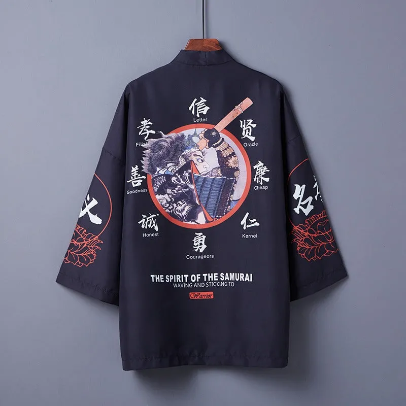 Bushido Samurai Free Size Kimono Shirt