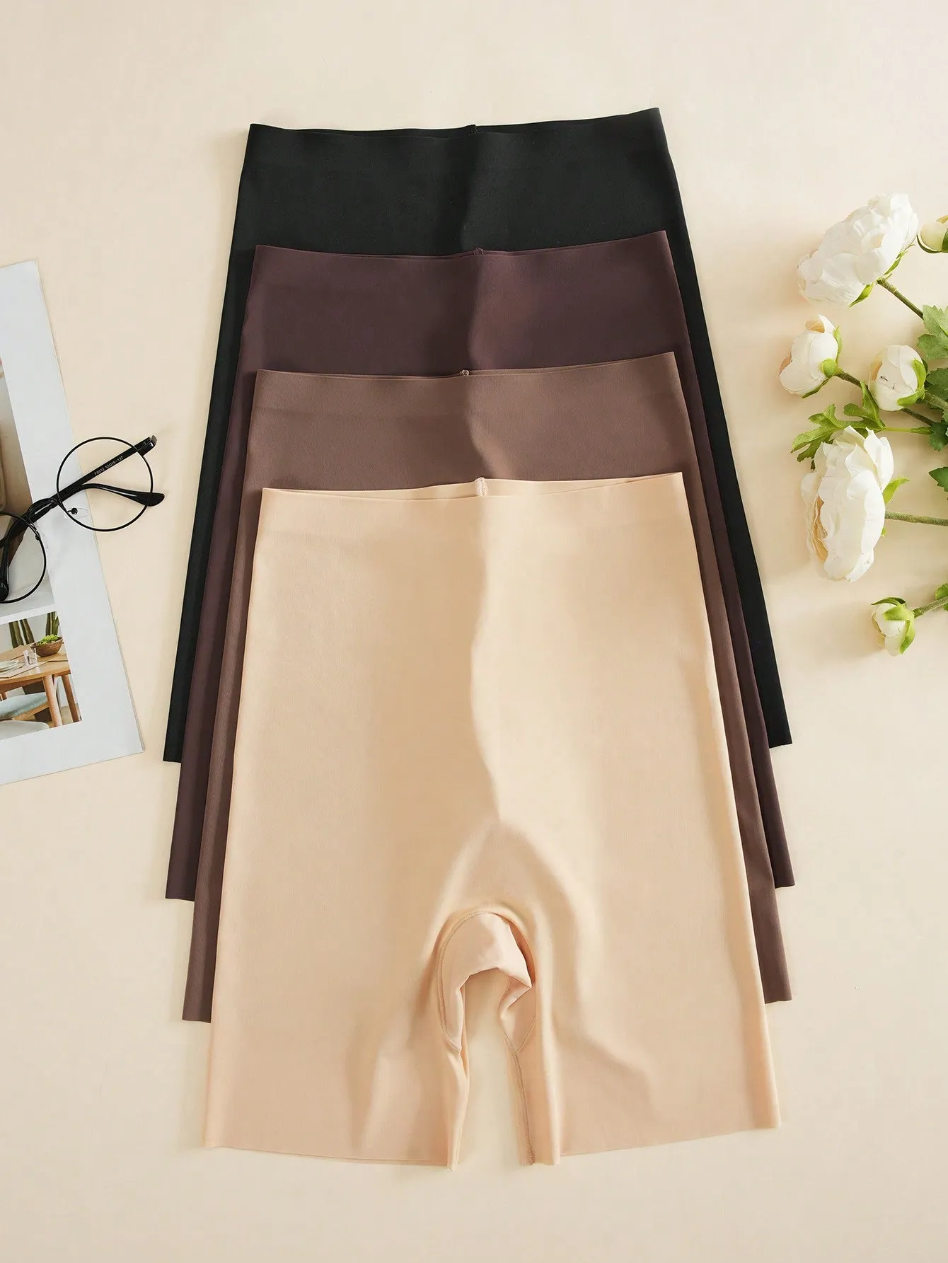 Cherry Vibes: Conjunto de 4 Calzones Sin Costura para Mujeres