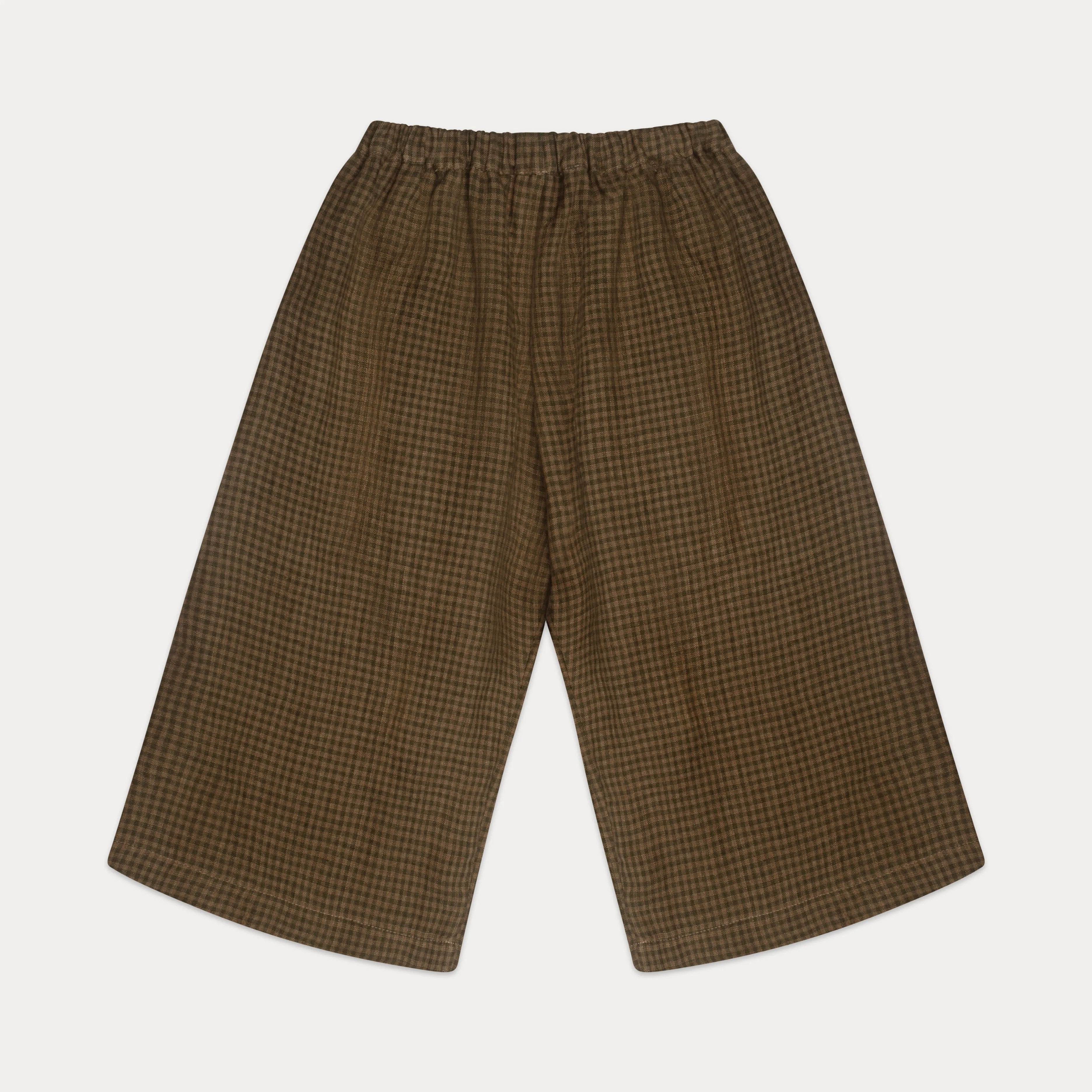 chess trousers | nut brown mini check