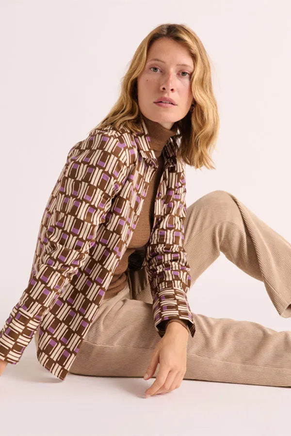 CLEMTATITE PRINTED BLOUSE