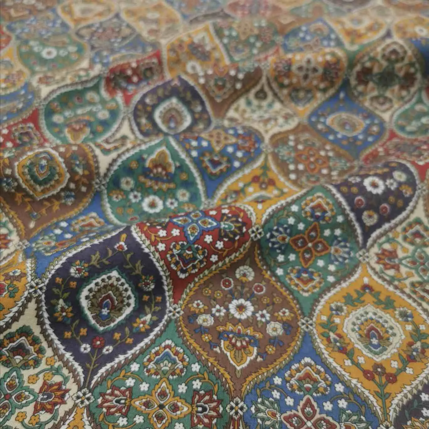 Cotton by Kokka, Autumnal Ogee