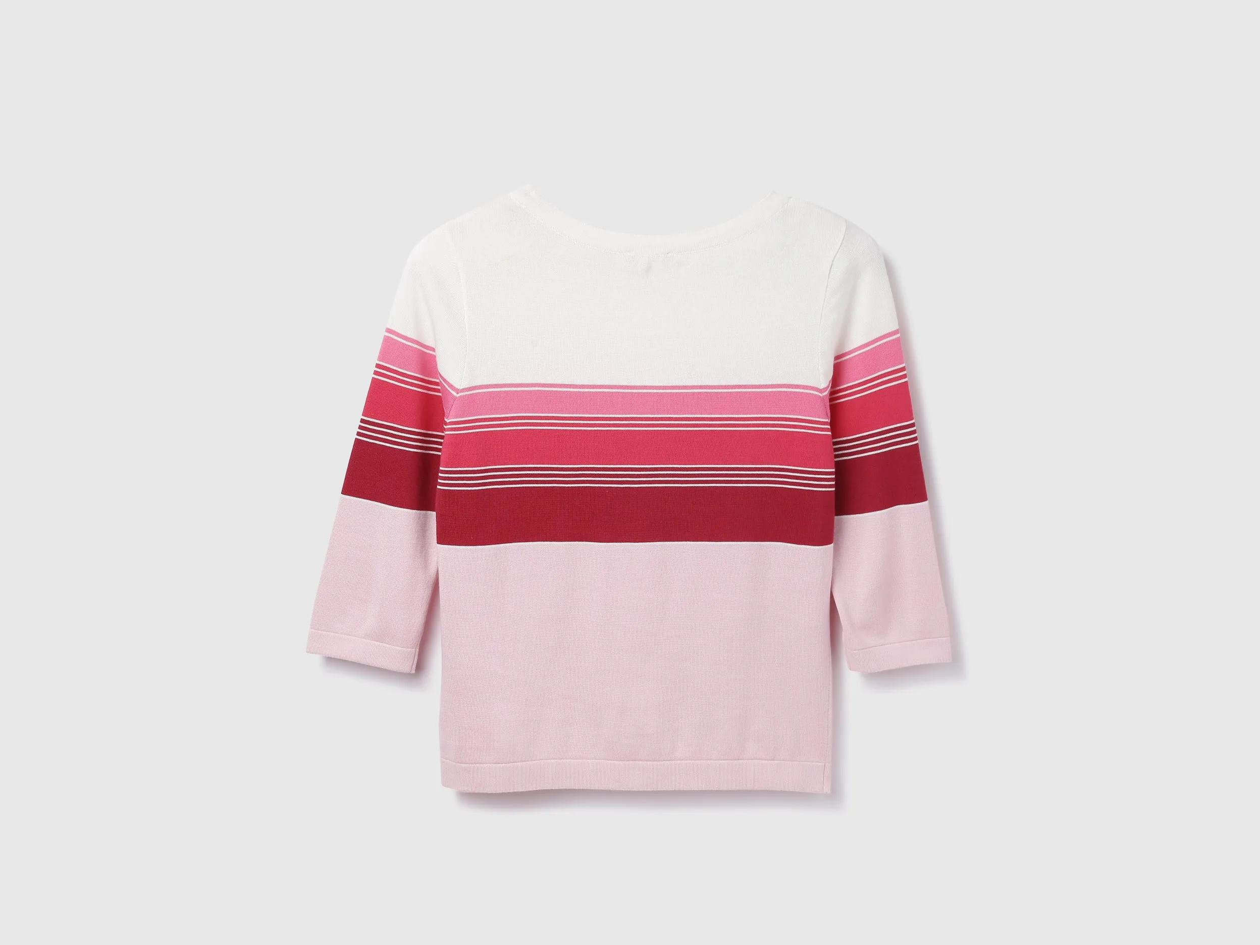 Cotton Striped Round Neck Women Tops
