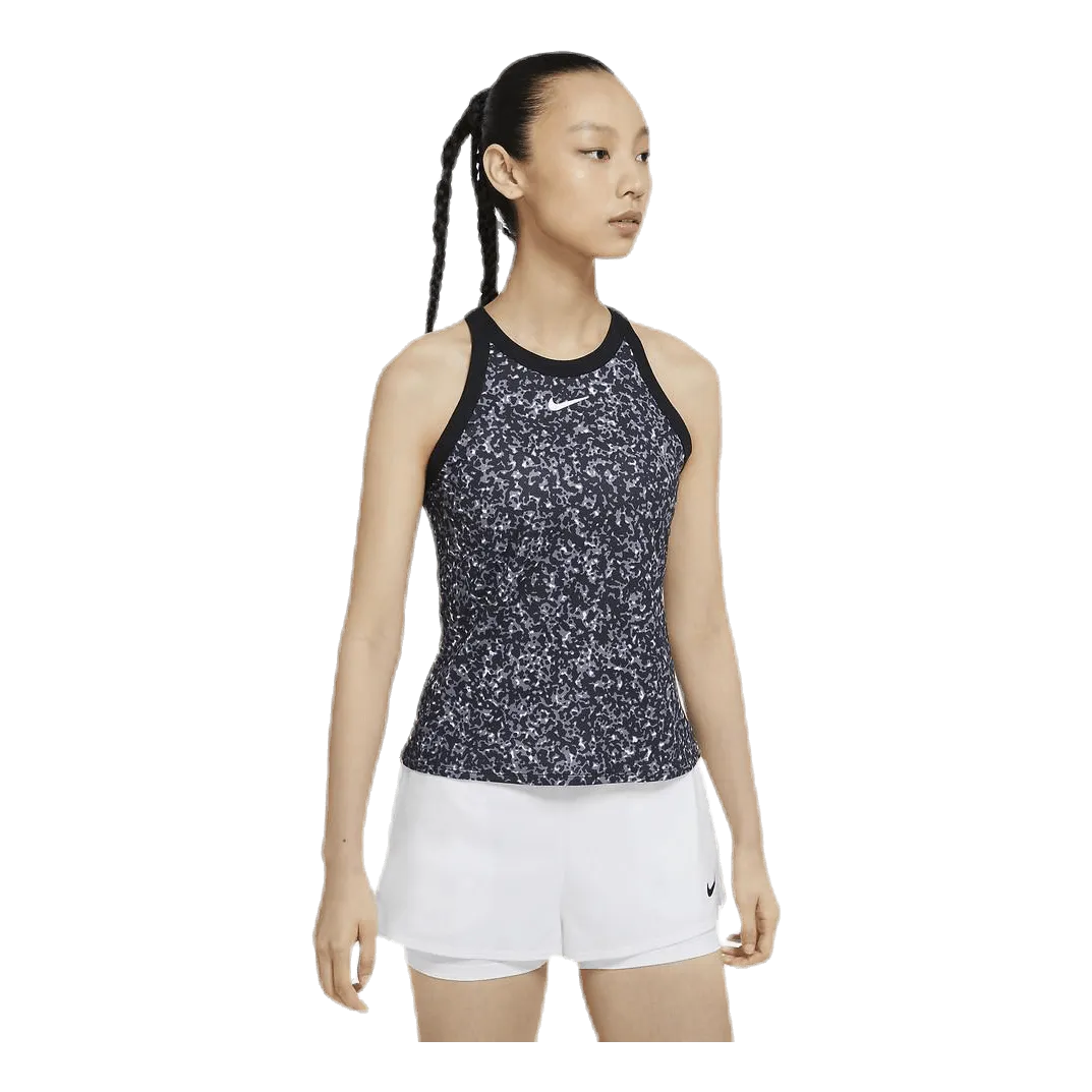 Court Dry Printed Tank White/Black