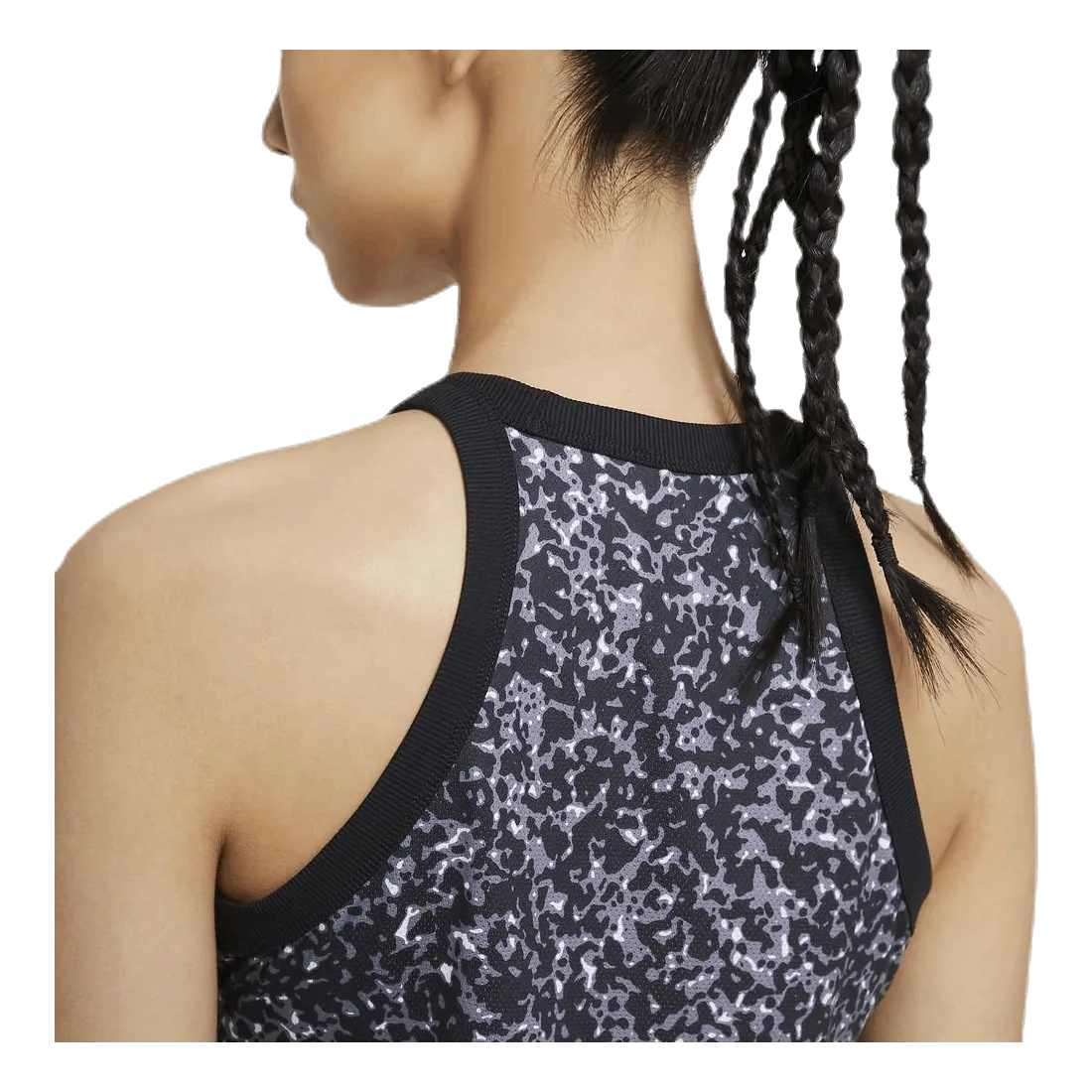 Court Dry Printed Tank White/Black