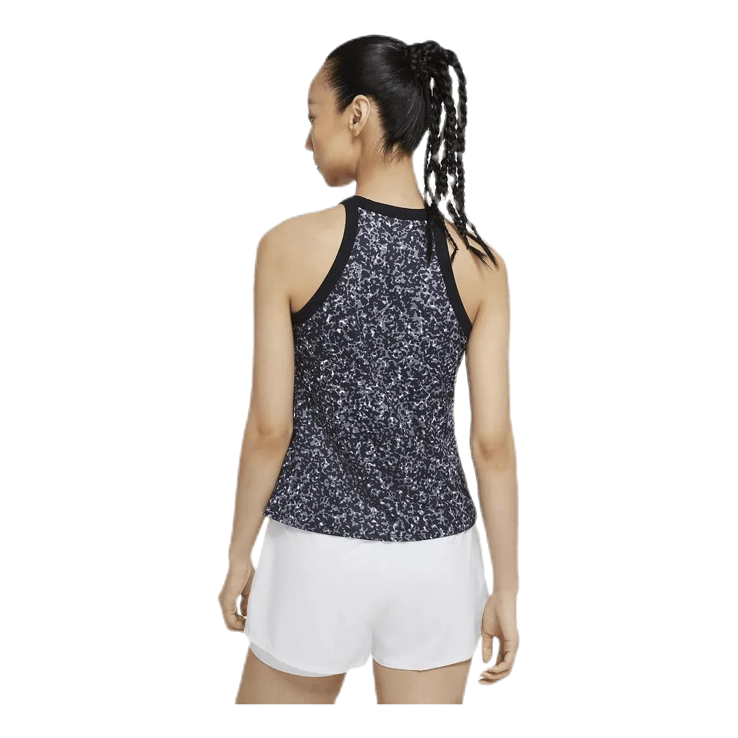 Court Dry Printed Tank White/Black