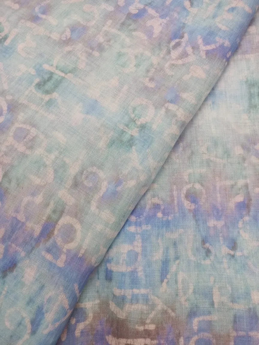 Digital Printed Linen Jute Soft Cotton Fabric