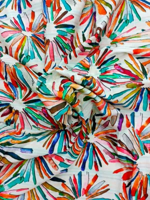 Digital Printed Linen Spun Cotton Soft Fabric