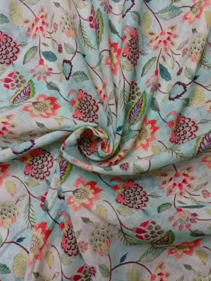 Digital Printed Pure Linen Fabric