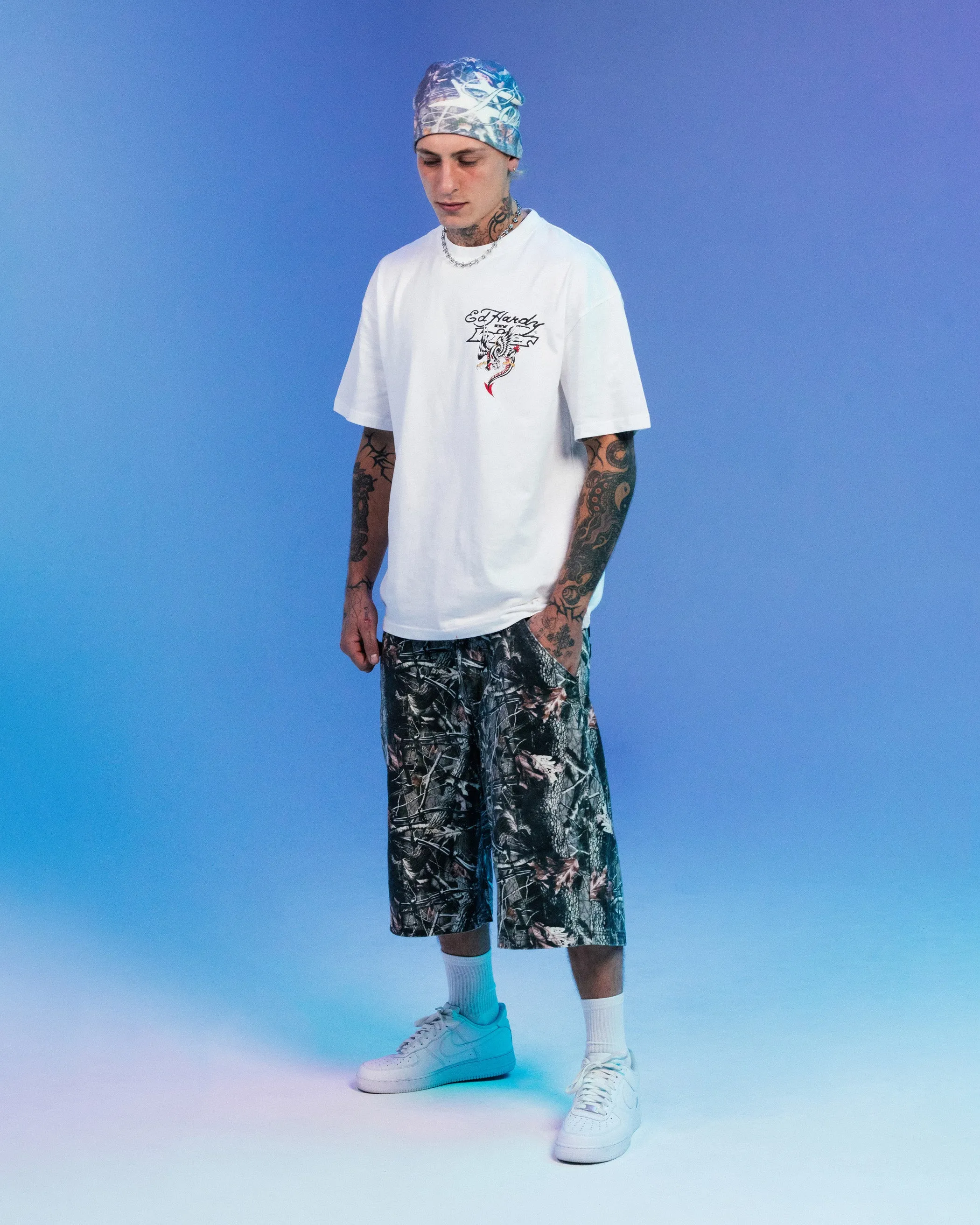 Ed Hardy By Loiter Serpent T-Shirt White