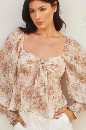 Ellie Sweetheart Flared Top