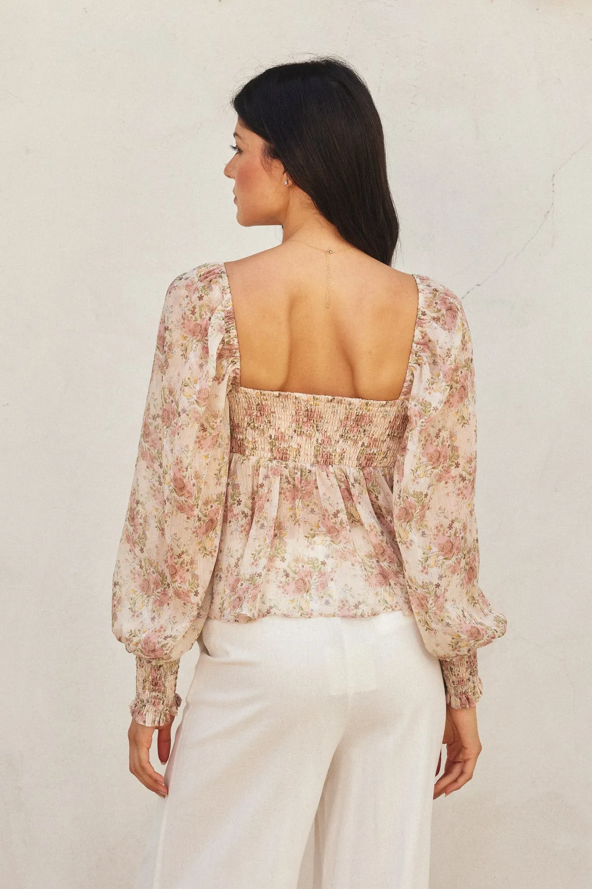 Ellie Sweetheart Flared Top