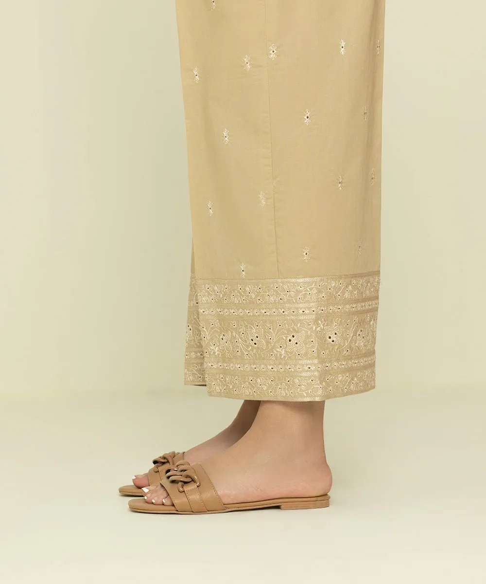 Embroidered Cambric Culottes