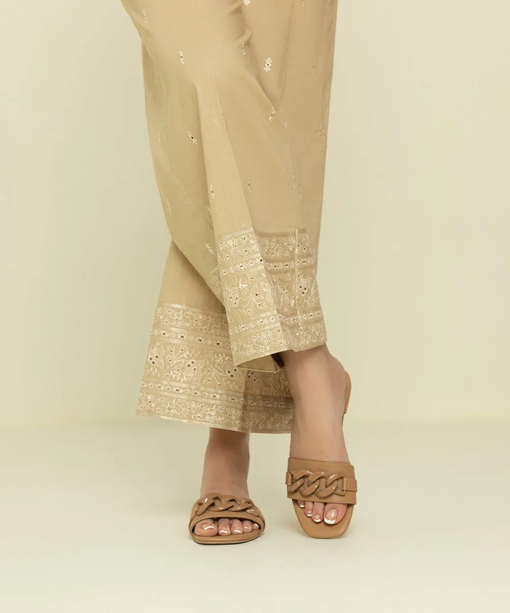 Embroidered Cambric Culottes