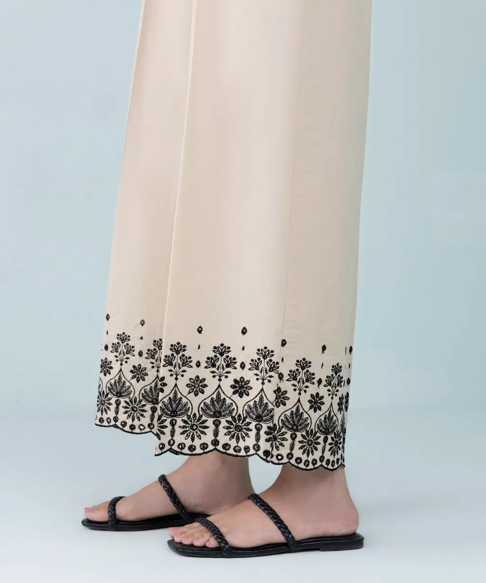 Embroidered Cambric Culottes