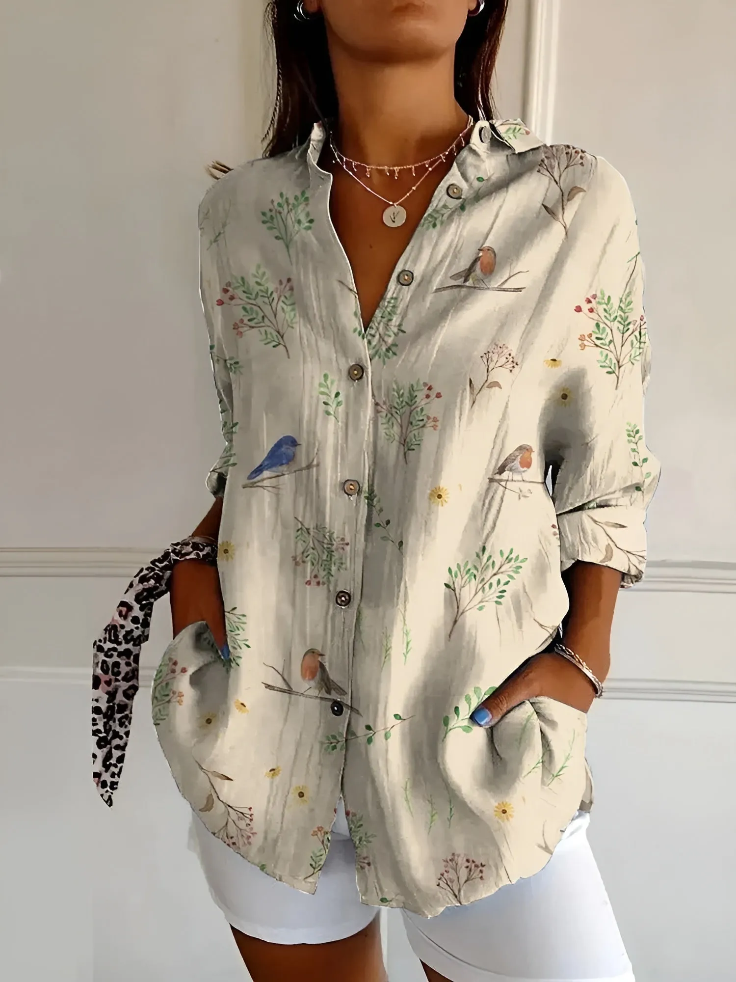 Emma™ | Stylish Blouse with Playful Patterns