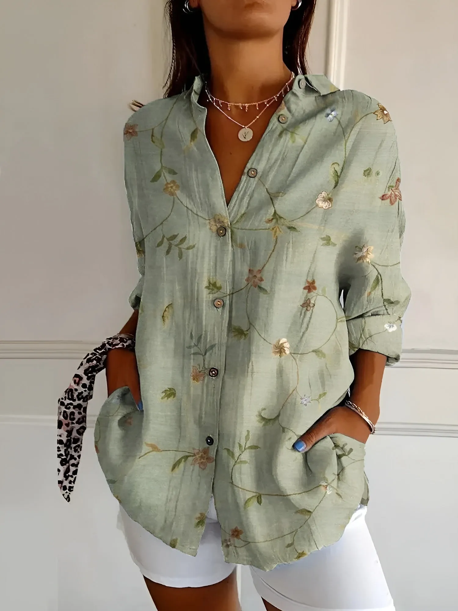 Emma™ | Stylish Blouse with Playful Patterns