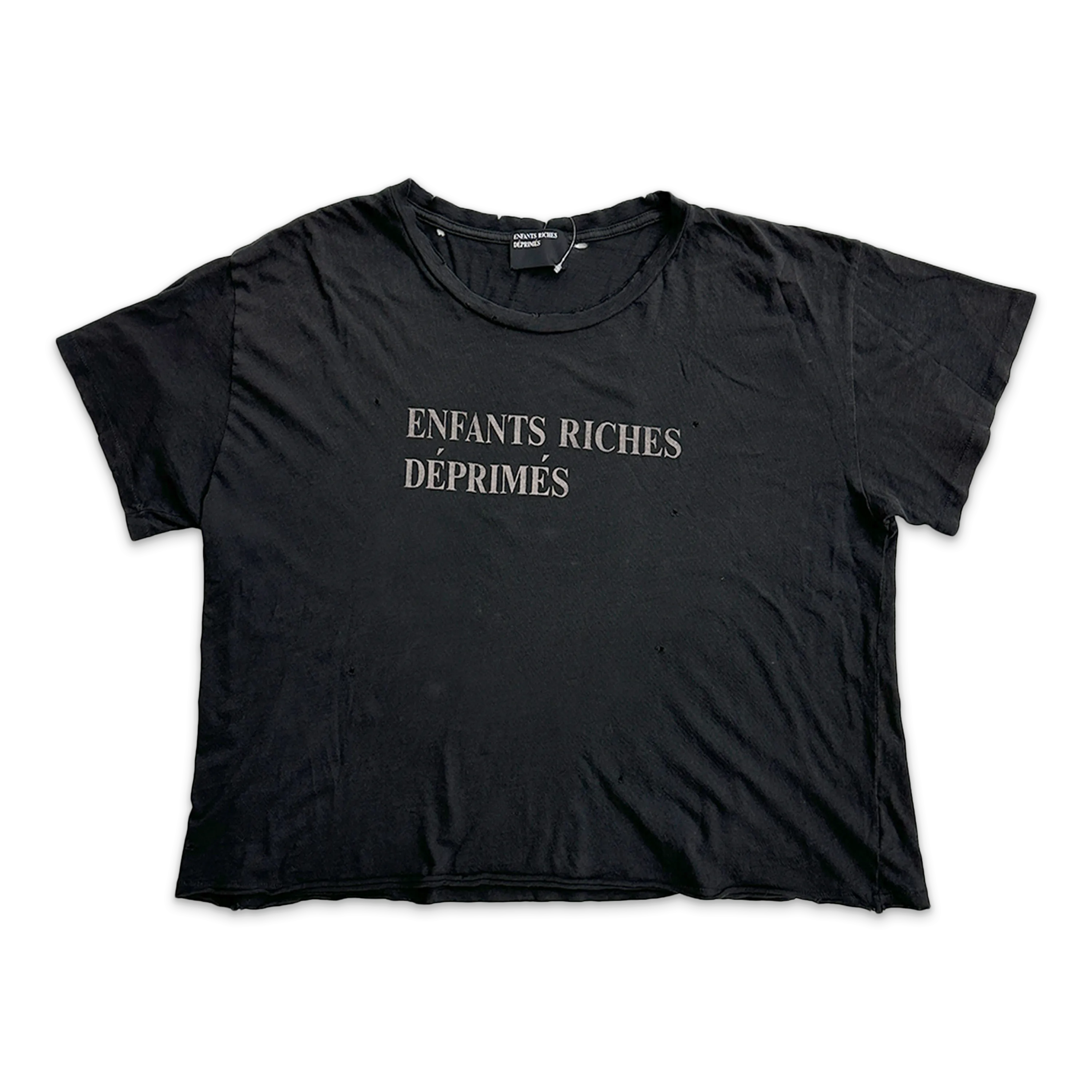Enfants Riches Déprimes Logo Tee "Faded Black"
