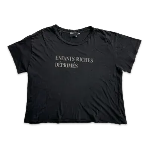Enfants Riches Déprimes Logo Tee "Faded Black"