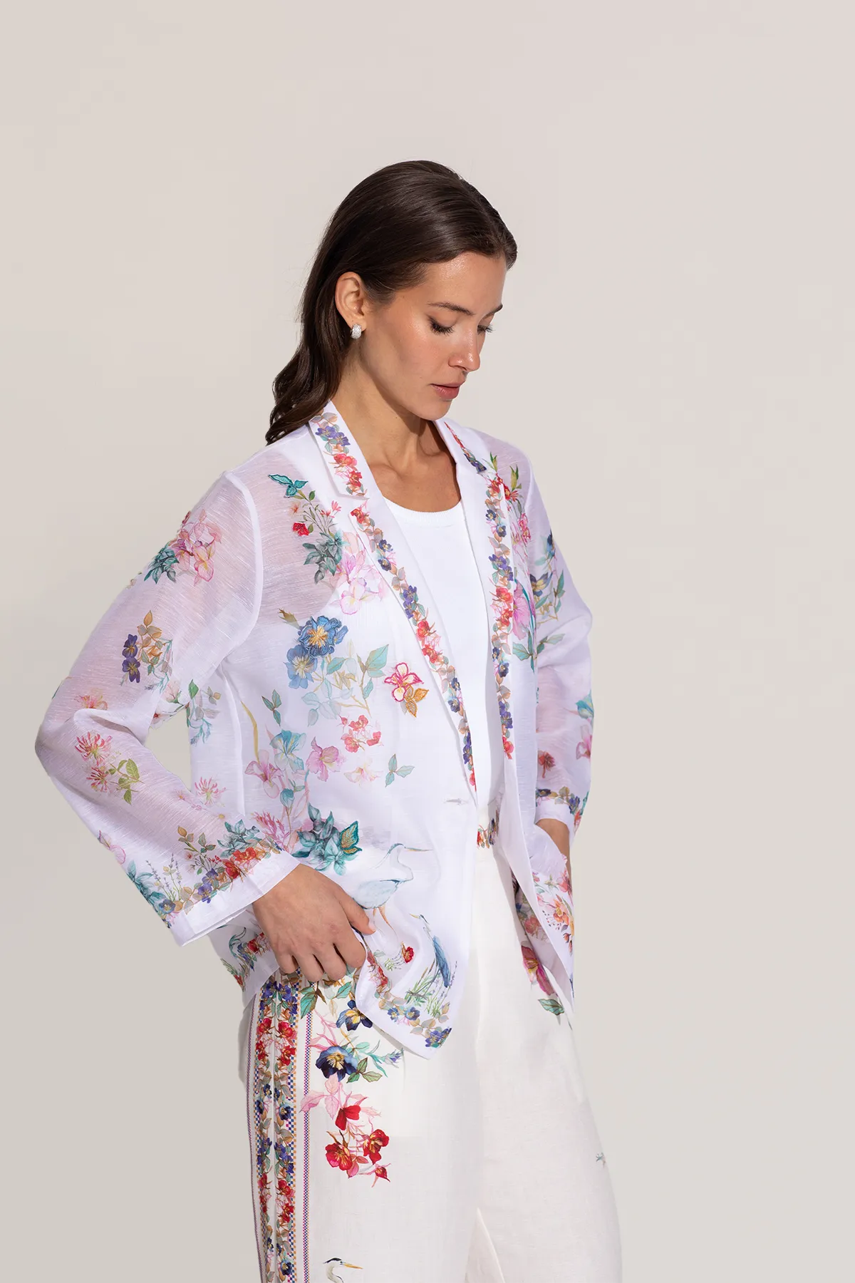 Eva ivory jacket and pants