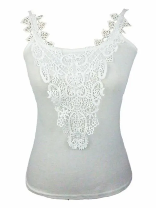 Fashion Lace Tank Top Summer Spring Shirt
