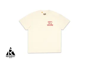 French Logo Tee "Cream"