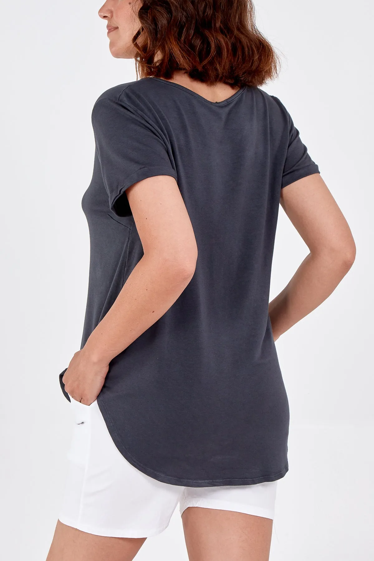 French Terry Super Soft Basic T-Shirt