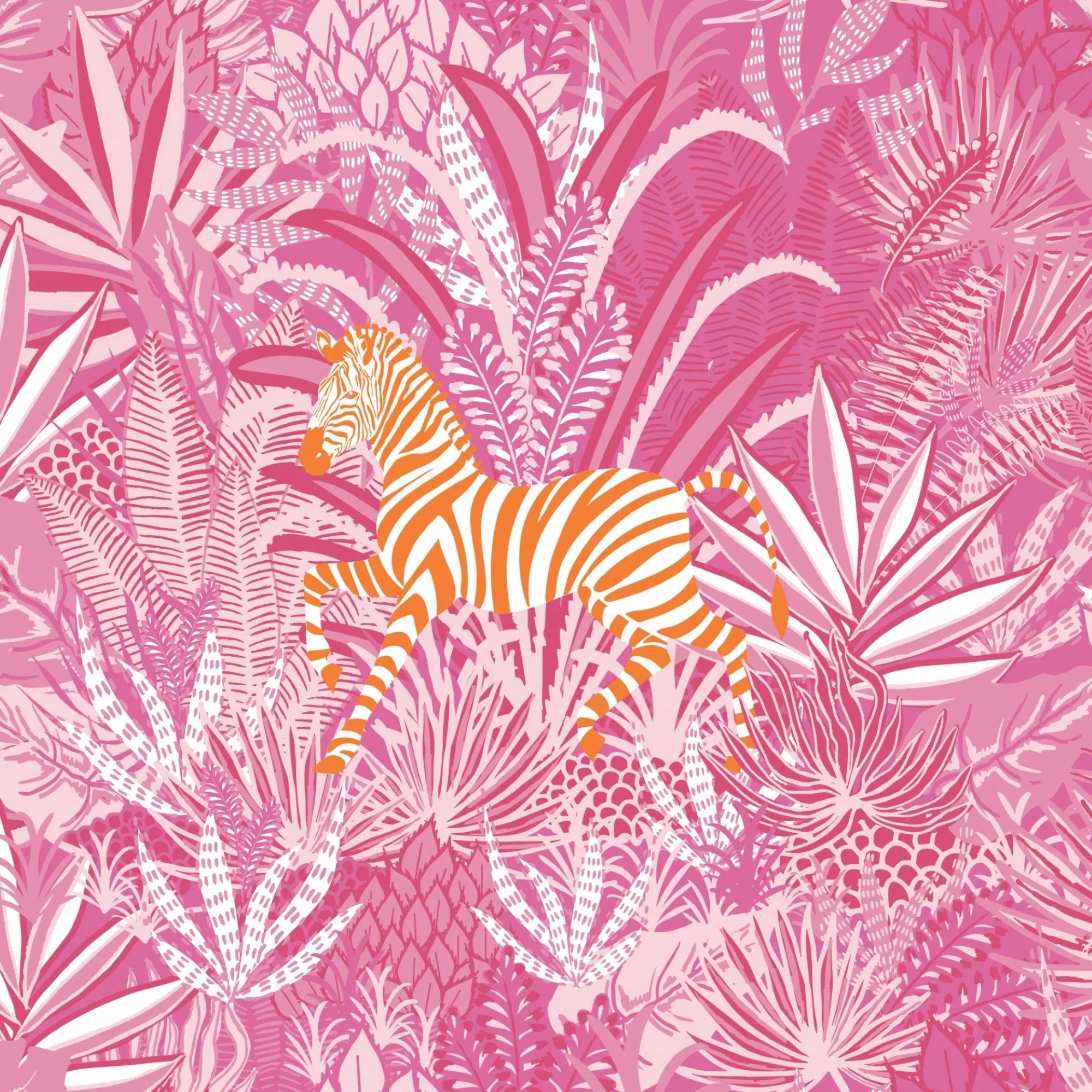 Gardenia Blouse in Bubblegum Zebra Soirée