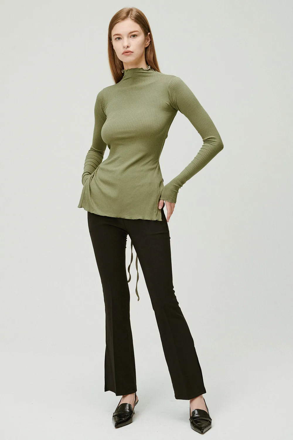 Gina Backless Ribbed Top
