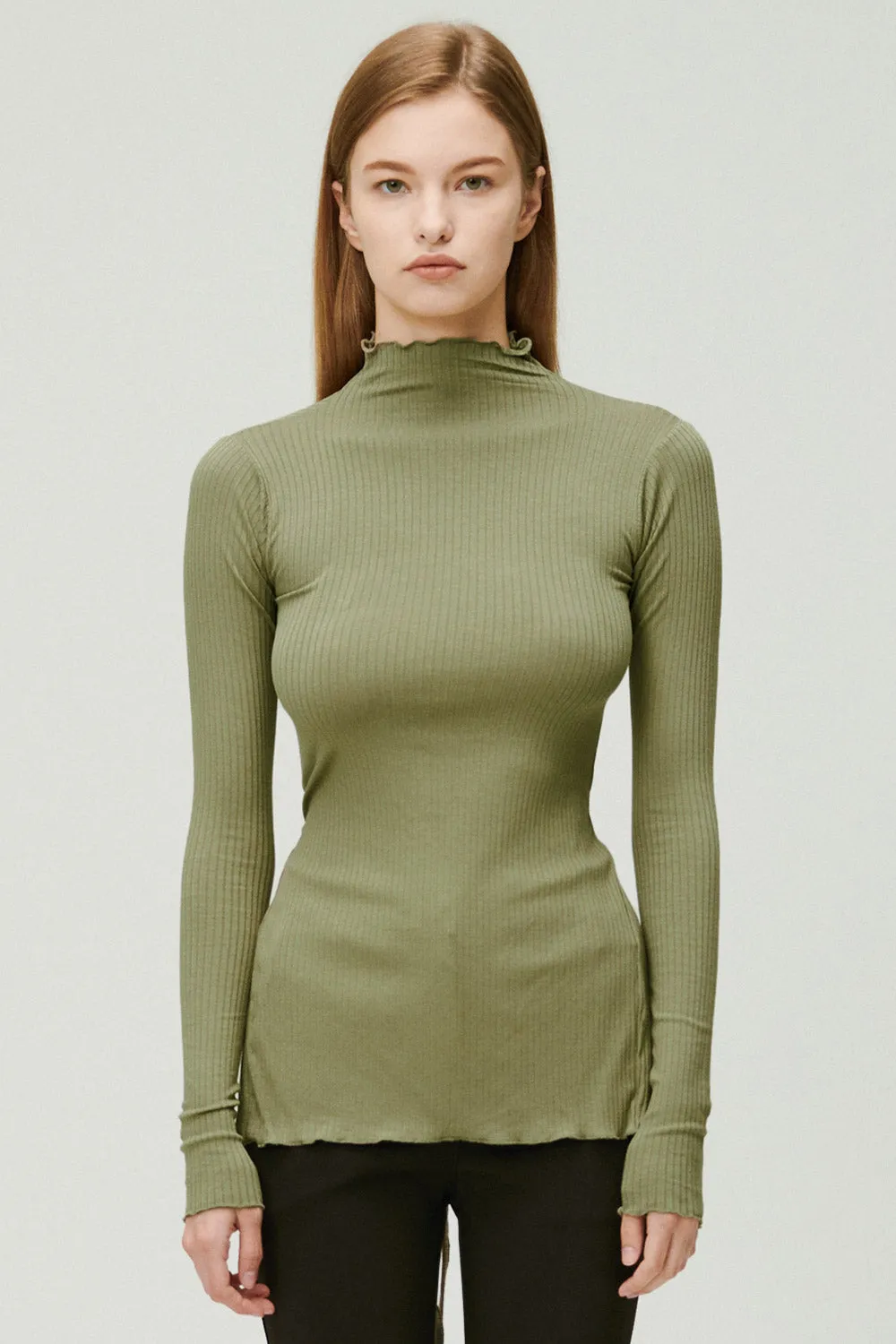Gina Backless Ribbed Top