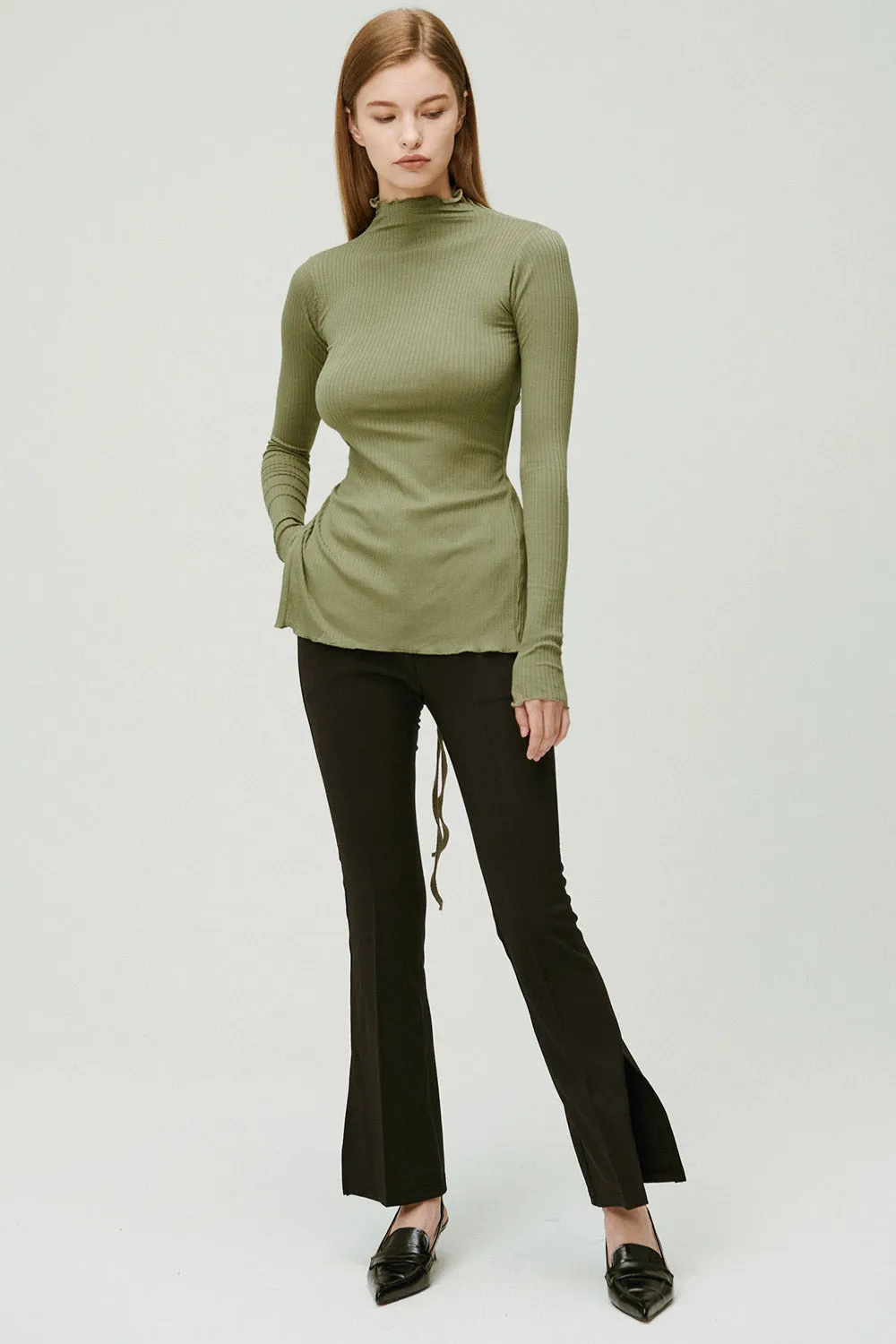 Gina Backless Ribbed Top